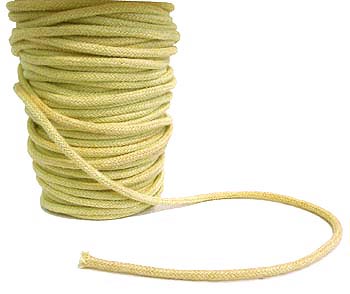 Fire wick rope 1/4 braided (per metre)